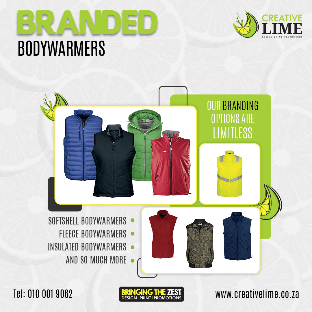 Custom Branded Bodywarmers in Centurion